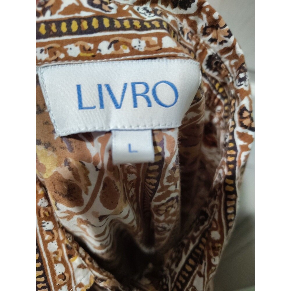 Livro Rosie Shirtdress Cotton Dress Size Large Maxi Woman - Picture 14 of 16